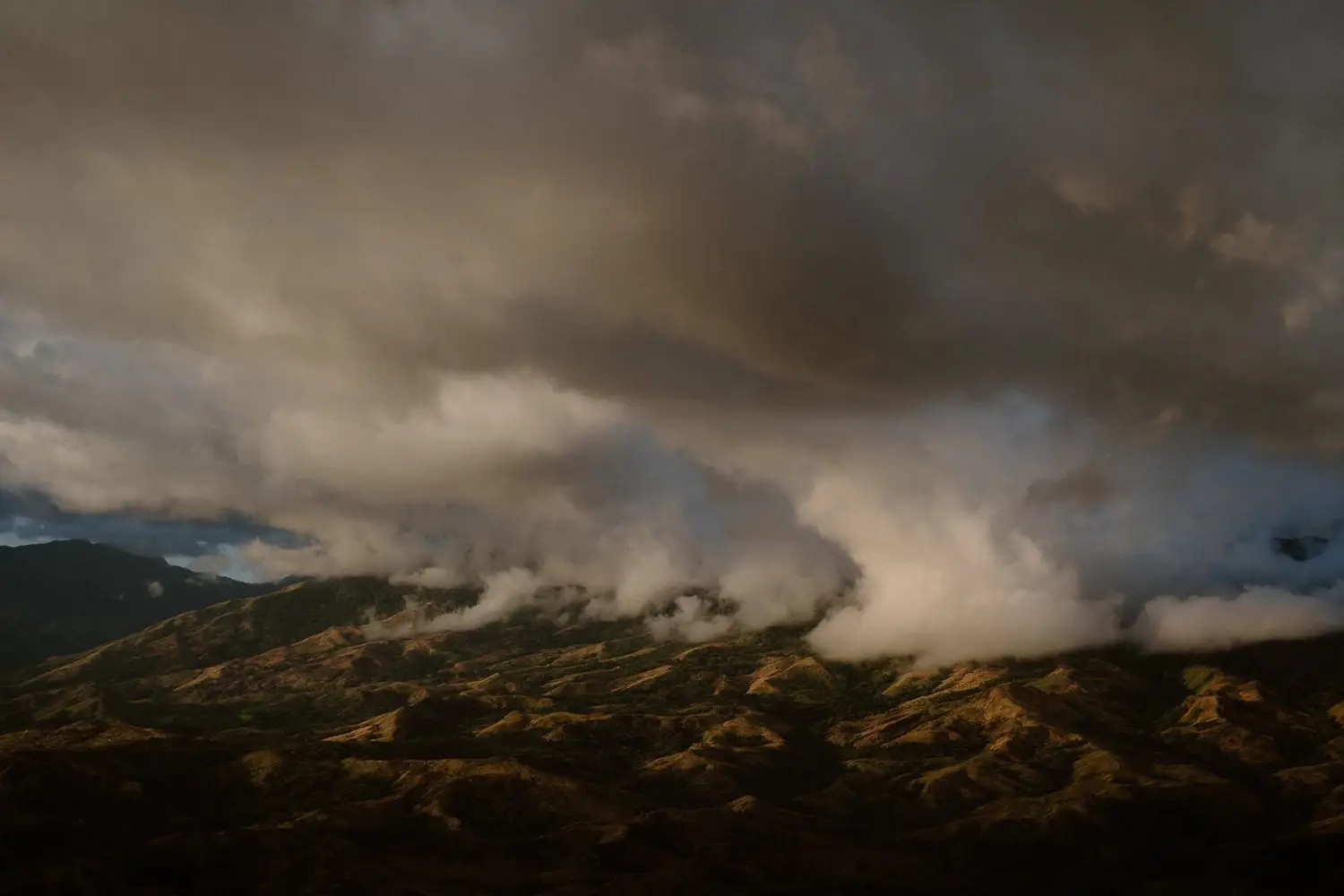Storm clouds rolling over the Nausori Highlands, Fiji